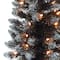 3ft. Pre-Lit Black Pine Artificial Christmas Tree, Clear Incandescent Lights